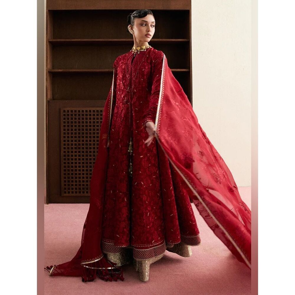 SUFFUSE BY SANA YASIR SILK PAKISTANI LUXURY DESIGNER WEDDING BRIDAL FORMAL DRESS